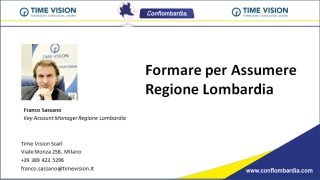 Formare per Assumere – Regione Lombardia