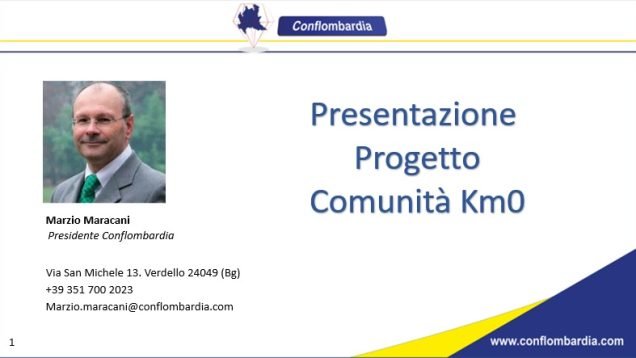 Presentazione Comunità Km0